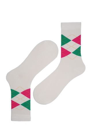 The Socks Company 3'lü Desenli Kadın Çorap Set 23kdcr176p Çok Renkli