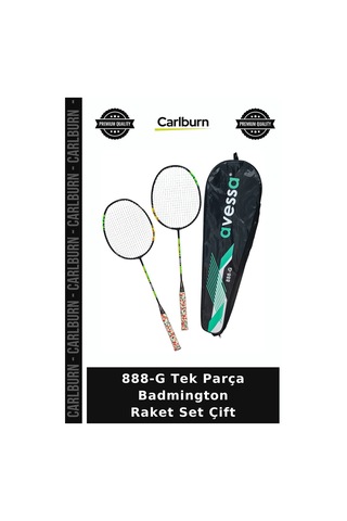 Premium 888-g Tek Parça Badmington Raket Set Çift Hobi Bahçe Çiftli