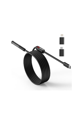 Hfambition Wifi Bağlantılı 8mm Endoskop: 3 Metre Kablo, Yüksek Çözünürlüklü Görüntüleme, Suya Dayanıklı, Mobil Uyumlu