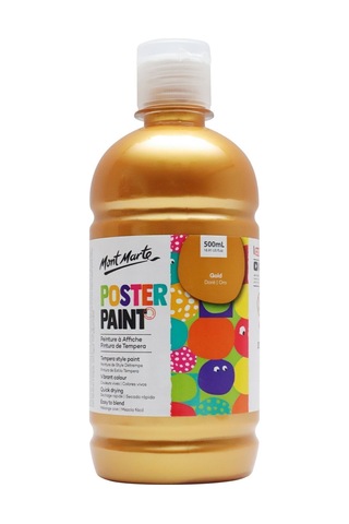 Mm Poster Boyası 500ml - Gold