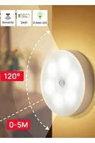 Dolap İçi Sensörlu Led Gece Lambası Beyaz