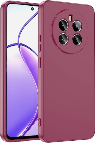 Zore Realme 12 4g Kılıf Mara Lansman Kapak - Kırmızı Kirmizi