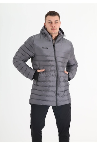 Diadora Motto Anorak Uzun Mont Antrasit Gri