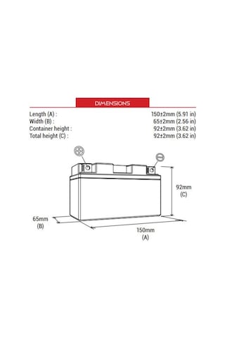 Bs Battery Bt7b-4 Sla Motosiklet Aküsü Sla Tipi