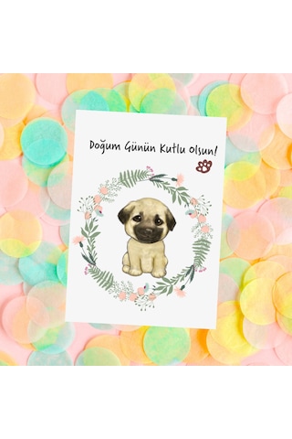 Sivas Kangal Çizimli Doğum Günün Kutlu Olsun Kartı ,doğum Günü Te