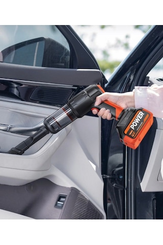 Auhma Ahv-21 20.000pa Şarjlı Araç Süpürgesi Ve Hava Üfleyici - Çift Bataryalı Profesyonel Set