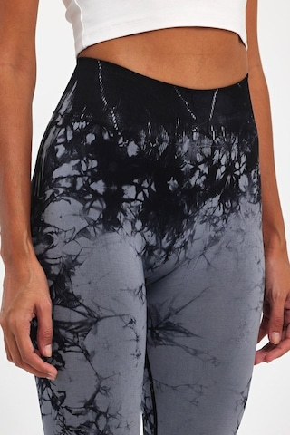 Şmart Arkası Büzgülü Seamless Desenli Tayt