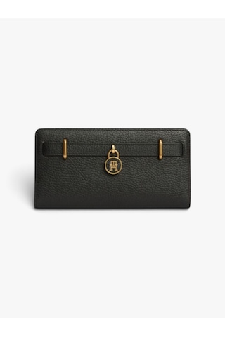 Tommy Hilfiger Amerıcan Icon Long Bıfold Wallet Kadın Siyah Cüzdan - Aw0aw18944
