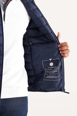 Ac&Co / Altınyıldız Classics Erkek Lacı Sıcak Tutan Elyaf Dolgulu Ultra Hafif Standart Fit Şişme Mont Lacı Lacivert