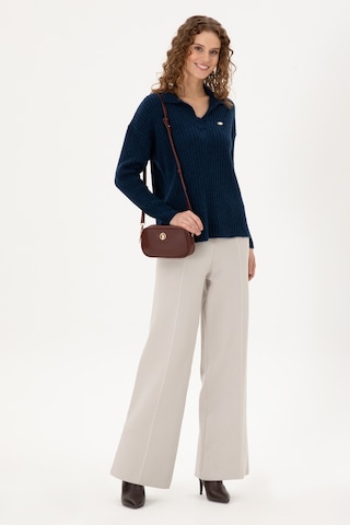 U.S. Polo Assn. Kadın Taş Loose Fit Triko Pantolon 50293068-VR049