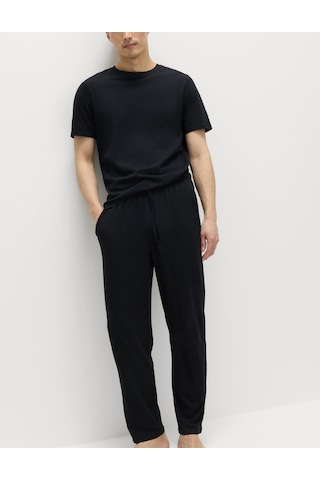 Marks & Spencer Saf Pamuklu 2'li Pijama Altı Seti T07000500 Gri