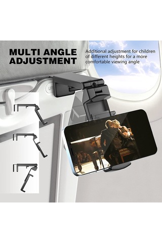 Reedark Ev, Uçak, Ofis Kullanıma Uygun 2'li Universal Telefon Tutucu - Hafif, Kompakt, Çok Amaçlı İphone Ve Koruyucu Kılıf İle Uyumlu