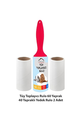 Life Line Tüy Toplayıcı Rulo + 2 Adet Yedek Rulo