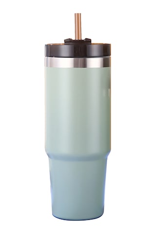 Xiyyadms 304 Paslanmaz Çelik Isı Saklama Bardak 30oz, 6-12 Saat Isı/sıcaklık Tutar, Pipetli Kapağıyla, Araç/outdoor Kullanıma Uygun Yeşil