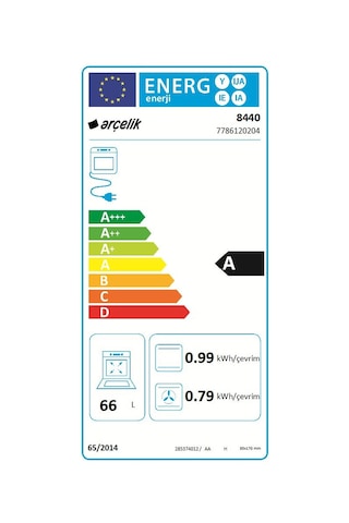 Arçelik 8440 Ocaklı Fırın Beyaz