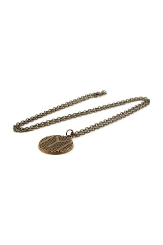 Bronz Metal Kayı Boyu Ok Yay Iyı Yazılı Erkek Kolye Q0163 (362561111)