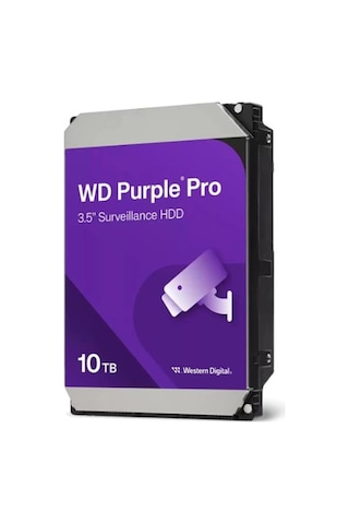 Wd 10tb Purple Pro 512mb 7200rpm Wd102purp Harddisk Resmi Distribitör Ürünü Kdo