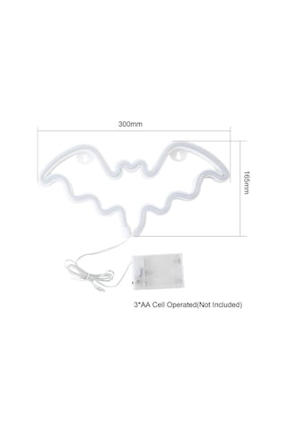 Mufunye Halloween Için Yarası Şekilli Led Neon Işığı, Mavi Işık, 3xaa Pil İle Çalışır, Sürekli Aydınlatma Fonksiyonu Mavi