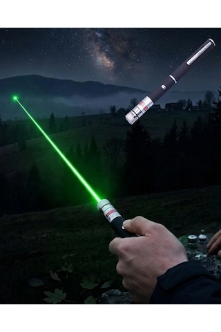 Mey İthalat Yeşil Lazer Kalem Sunum Ve Outdoor Kullanım İçin Güçlü Işın