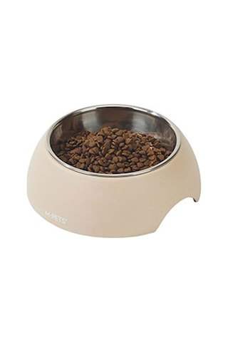 M-pets Eco Bamboo Küçük Irk Köpek Ve Kedi Mama Ve Su Kabı Bej 190 Ml 244-51043.01