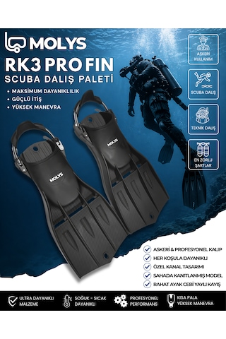 Rk3 Pro Fın Scuba Dalış Paleti Siyah