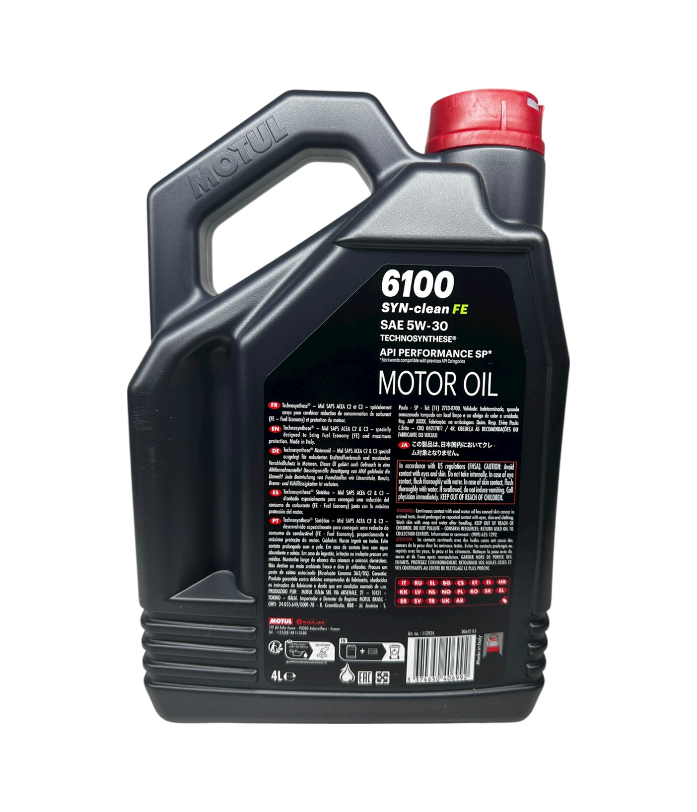 Motor Yağı 5w30 6100 Syn-clean 5w30 4 Litre Motul Marka 112924