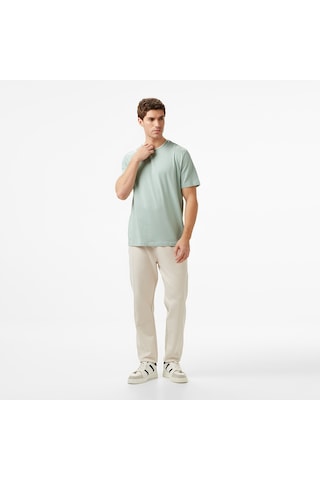 Nautica Erkek Yeşil Regular Fit T-shirt Düz V65317t Yeşil