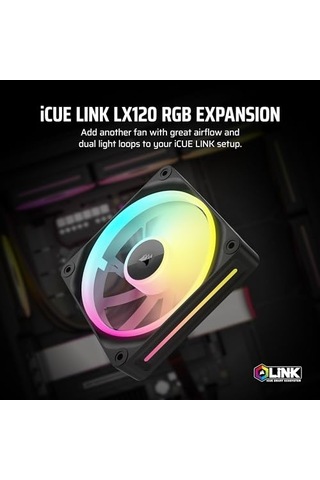 İcue Lınk Lx120 Rgb 120mm Fan, Tekli Paket Co-9051025-ww Genel