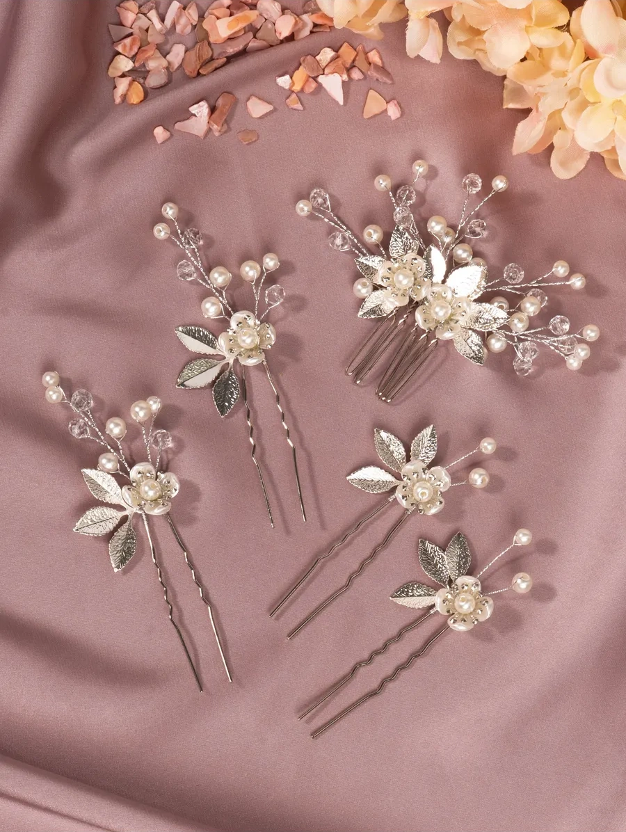 Bıjuteks Gelin Saç Tokaları 241958954 Kırmızı-Beyaz