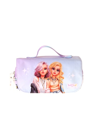 Wow Generation Taşıma Askılı Kız Çocuk Friends Baskılı Şık Kalem Çantası Pembe - W6056