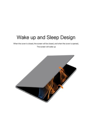 Didadodo Samsung Tab S9 Ultra 14.6 2023 Kılıf - Otomatik Uyandırma Kalem Yuvası Katlanabilir Stand