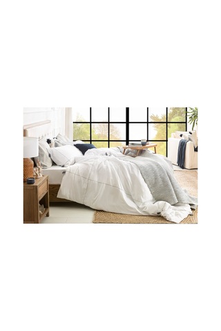 Lunha Bambu Extra King Size Nevresim Seti 260x220 Cm Beyaz
