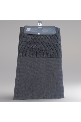 Özdilek Tufting Roma 2'li Banyo Paspası 60x100+50x60 Antrasit Çok Renkli