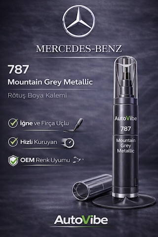 Mercedes-benz Rötuş Boya Kalemi 787 Mountain Grey Metallic