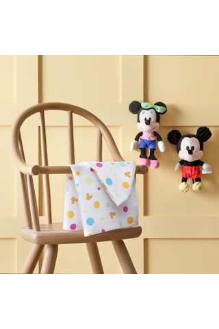 Disney Mickey Pamuk Lisanslı Müslin Ağız Bezi Çok Renkli