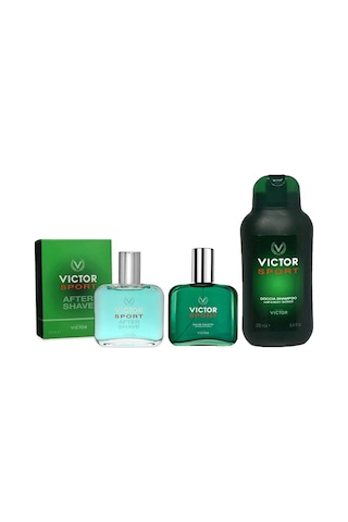 Victor Sport Erkek Parfüm EDT 100 ML + After Shave 100 ML + Şampuan 250 ML