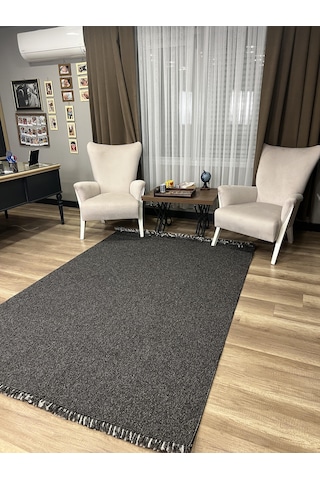 Sanat Halı Lora Plus 3954 Antrasit İskandinav Halı Antrasit