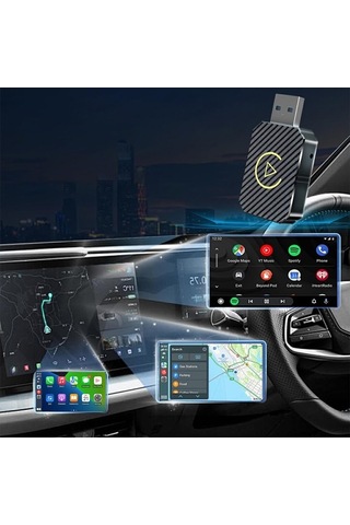 Didadodo Car-play Kablosuz Adaptör Android Auto Kablolu, Android Auto Uyumlu