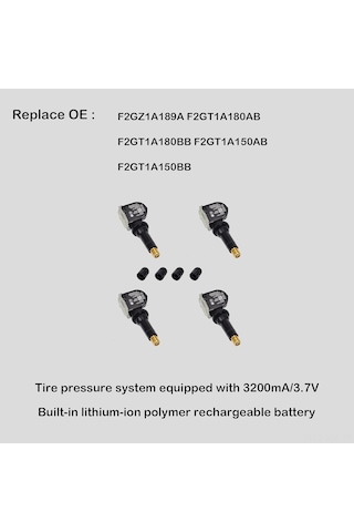 Ximistore9 "4'lü Ford Tpms Lastik Basınç Sensör Seti - F150, Edge, Mkx Uyumlu"