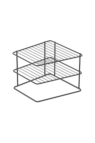 Teknotel Dolap Içi Düzenleyici Mutfak Rafı Metal Mat Siyah Kb091