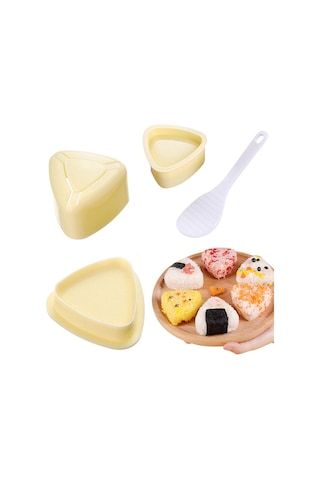 Pxcl Suşi Kalıbı, 2 Parça Suşi Kalıbı Seti, Kendin Yap Kalıp, Üçg Sarı