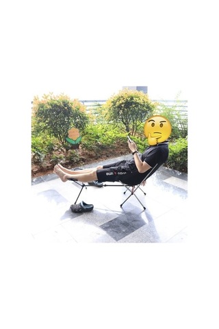 Ambition Teleskopik Destek Ayağı İle İyi Açık Katlanır Sandalye, Siyah