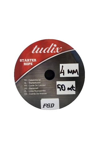 Fgd Motor Çekme Çalıştırma Starter İpi 4Mm 50 Metre
