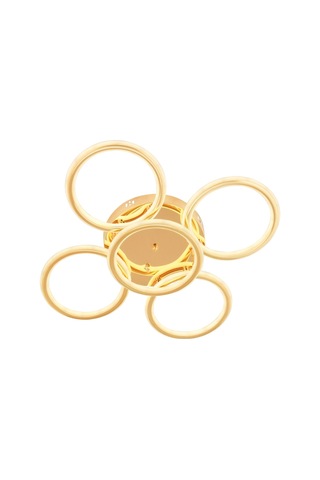 Eksen Gold 4+1 Kumandalı Ve Dimerli Beyaz, Sarı, Gün Işığı Ledli Plafonyer Avize Sb-ld-507 Gold