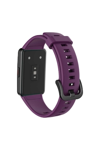 Huawei Band 6 Zore Krd-47 Silikon Kordon-Mor