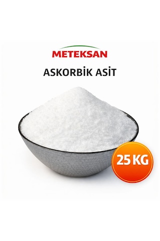 Meteksan Askorbik Asit E300 25 Kg Gıda Katkı Maddesi Meteksan Askorbik Asit E300 25 Kg Gıda Katkı Maddesi