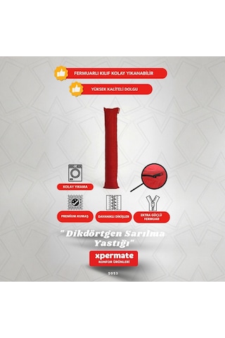 Xpermate Sarılma Yastığı, Bacak Arası Yastığı Dikdörtgen Kırmızı