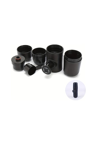 Honeybeeshop Manuel Espresso Makinesi Elektriksiz Taşınabilir Kamp Seyahat İçin Siyah Siyah