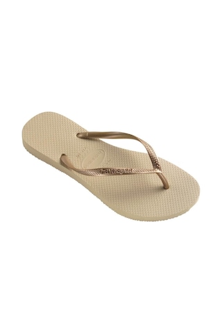 Havaianas Slim Kadın Terlik - Sand Grey/Light Golden Bej
