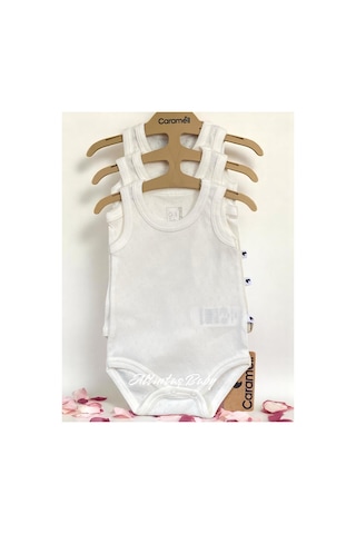 Altıntaş Baby Caramell Yumuşak Ve Nefes Alabilen %100 Pamuk 3'lü Body Set Ekru Ekru